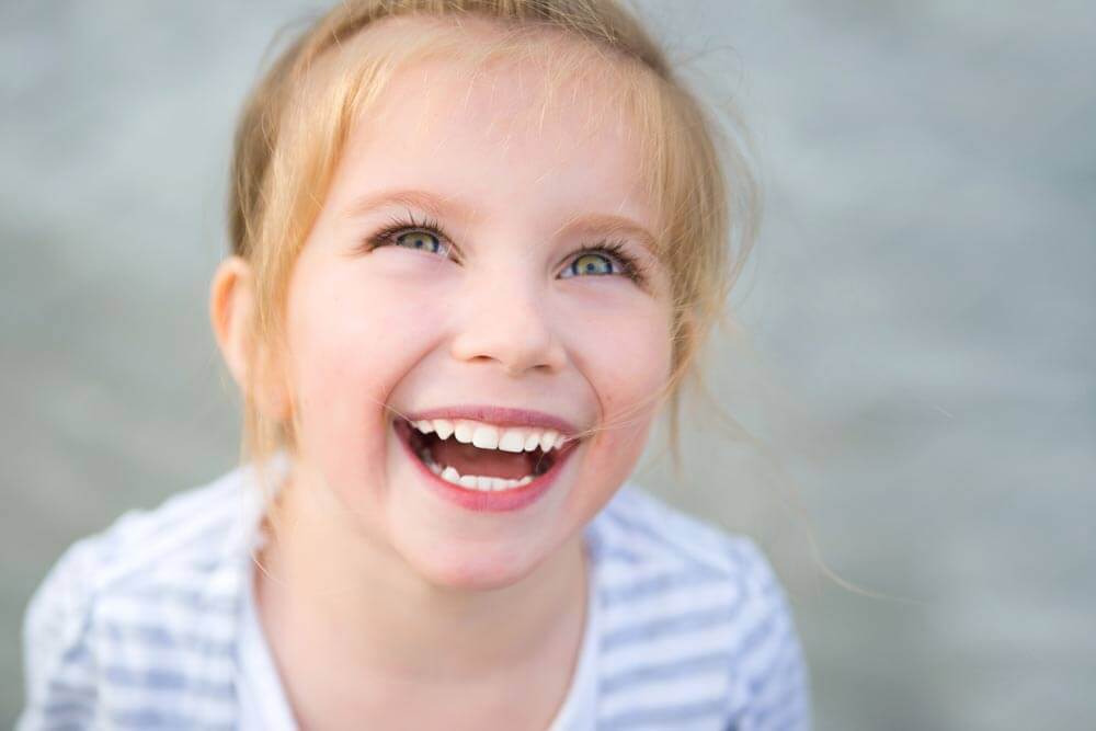 beautiful little girl smiling